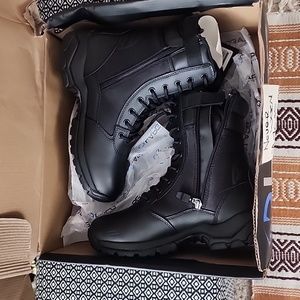 Brand new, never worn Black men's leather boots